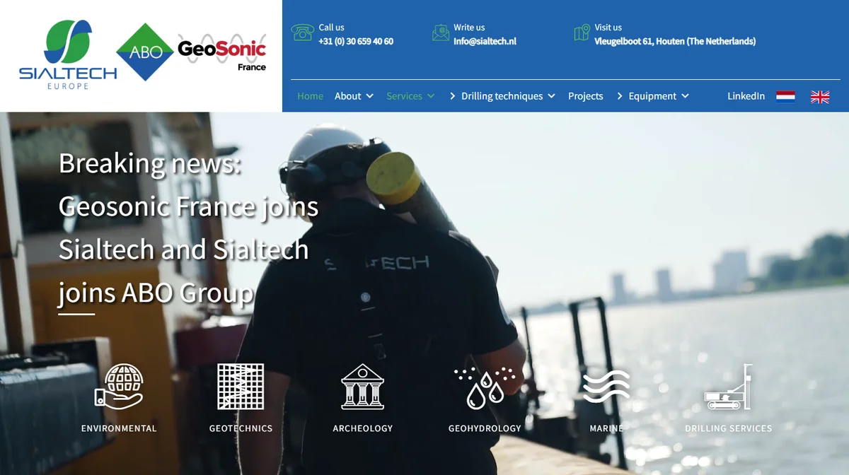 Sialtech oude website